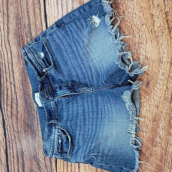Loft distressed Denim jean shorts - Picture 1 of 11